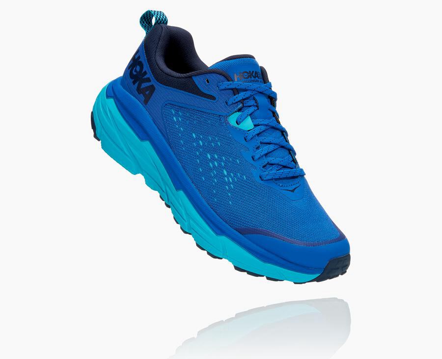 Hoka Mens Trail Shoes NZ - Hoka One One Challenger Atr 6 Blue (ZCU570342)